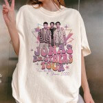 Retro Jonas Brothers The Eras Tour 2 sides Shirt, Jonas Brothers The Eras Tour, Nick Joe Kevin Jonas Tour, Five Albums One Night Tour Shirt